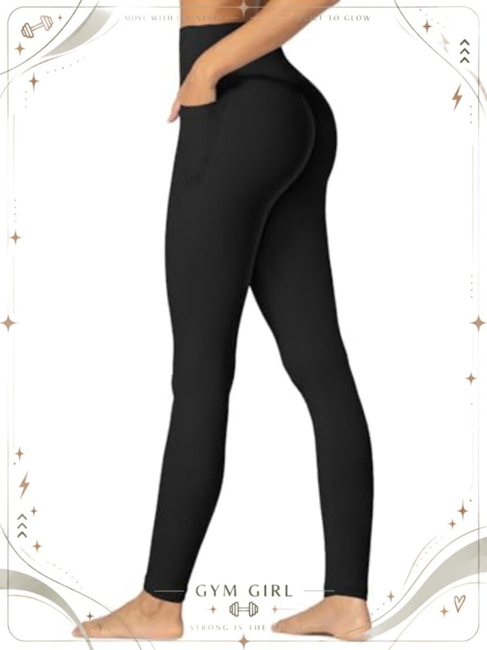 Butt Scrunch Workout Leggings with Pockets Tummy Control Gym Yoga Pants